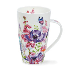 Mug Dunoon Fleurs violettes et papillons - Compagnie Anglaise des Thés