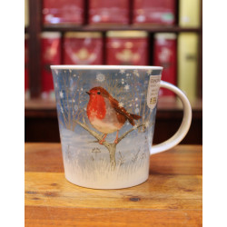 Mug Dunoon Rouge-gorge hiver - Compagnie Anglaise des Thés