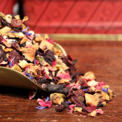 Infusion Hibiscus, Pêche, Abricot, Fruits exotiques en vrac - Infusion CORAIL - Compagnie Anglaise des Thés