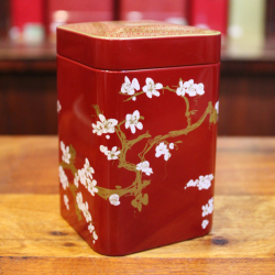Boîte Cerisier Japonais Rouge - Compagnie Anglaise des Thés