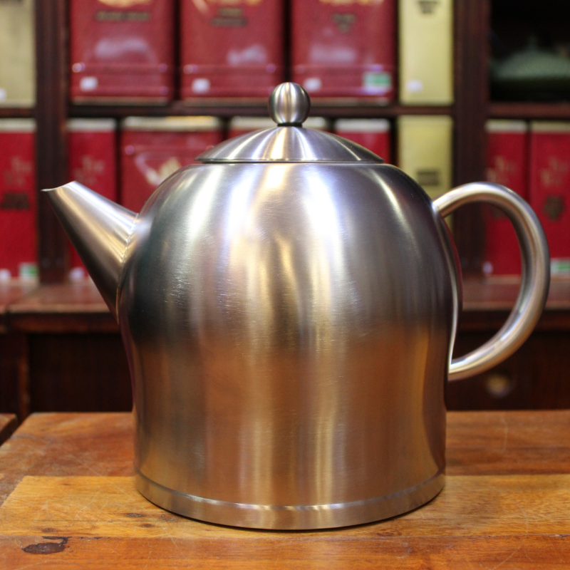 Théière en Acier Brossé 2l - Compagnie Anglaise des Thés