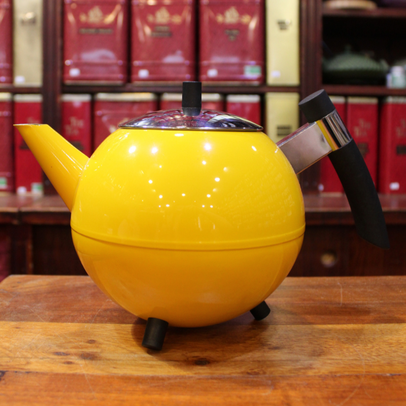 Théière Ronde Jaune 1,2l - Compagnie Anglaise des Thés
