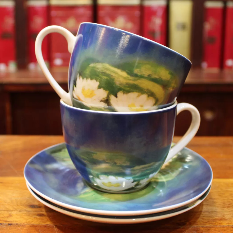 Coffret duo Mugs et Soucoupes Nenuphars- Compagnie Anglaise des Thés