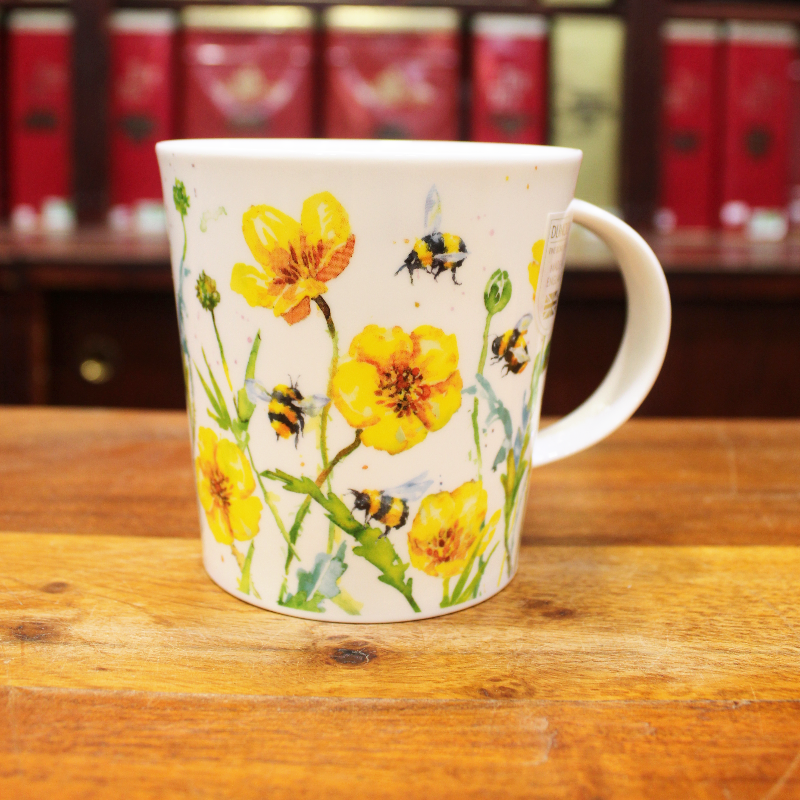 Mug Dunoon champs fleurs jaunes - Compagnie Anglaise des Thés