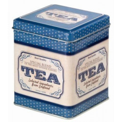 Boîte Tea bleue vintage