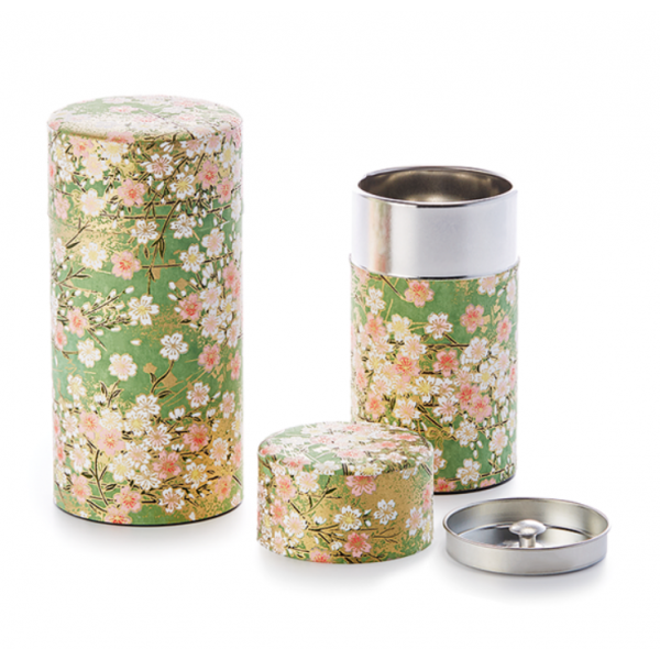 Caja para té Japonesa con Flores rosas