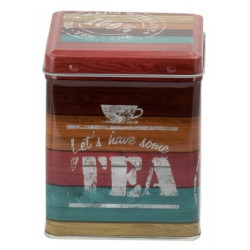 Caja para té rayas