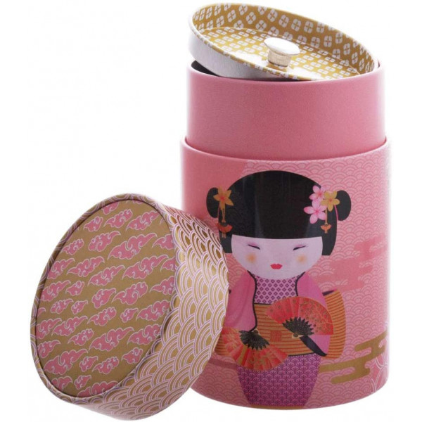 Boîte cylindrique Geisha rose - Compagnie Anglaise des Thés