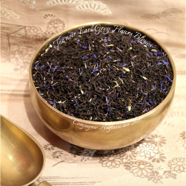 Thé BERGAMOTE, BLEUETS - Thé noir EARL GREY FLEURS BLEUES  - Cie Anglaise des Thés